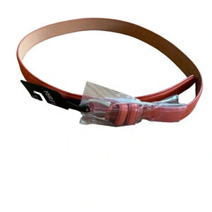 Lebra Orange Genuine Leather Belt Size M 34-36 NEW
